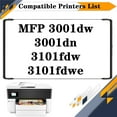 thumbnail image 2 of 138X W1380X Toner Cartridges Compatible for HP MFP 3001dw 3001dn 3101fdw 3101fdwe Printers, High Yield 4,000 Pages, 2 of 7