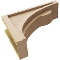 thumbnail image 6 of 5"W x 15"D x 10"H Classic Viola Rough Cedar Woodgrain TimberThane Corbel, Primed Tan, 6 of 6