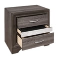 thumbnail image 3 of Bedroom 4pc Set Two-Tune Finish Unique Style Collection Cal-King Size Bed Footboard Storage Hidden Jewelry Drawers, 3 of 7