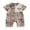 Army Green, variant on Baby Boy Summer Romper Casual Stylish Camouflage Duck/Deer Head Pattern Half Zip Up Short Sleeve Jumpsuit