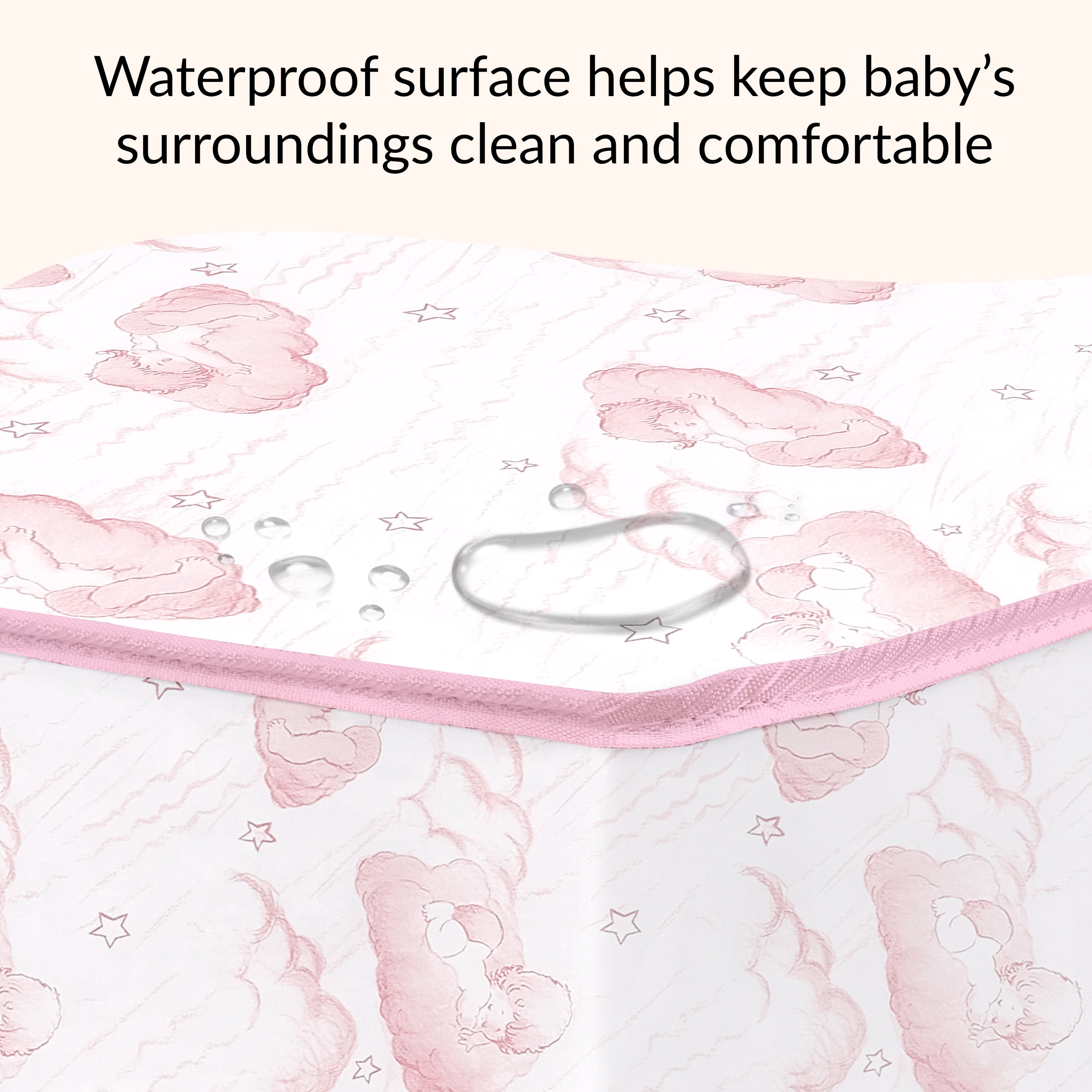 Twilight 80 Coil Spring Crib and Toddler Bed Mattress, Wave Pink, 5"