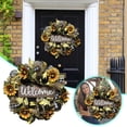 thumbnail image 2 of Colorful Cloth Wreath for Front Door Festive DIY for Spring Decor, 2 of 7