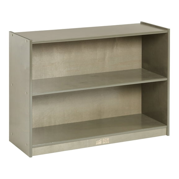 ECR4Kids 2-Shelf Mobile Storage Cabinet, Grey Wash