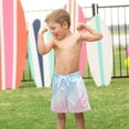 thumbnail image 4 of FORMRS Boys Swim Trunks Quick Dry Mesh Liner Boardshorts Sizes XS-XL, Blue Gradient, 4 of 7
