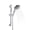 Chrome-21" Slide Bar & 60" Hose, variant on Handheld Shower Head with 21" Slide Bar & 60" Hose, Chrome