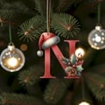 thumbnail image 4 of Clearance! 26 Christmas Letter Decorations A To Z (without H And V) Hanging Christmas Tree Pendant Alphabet Letters Named Alphabet Decorations Christmas Tree Decorations, 4 of 6