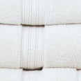 thumbnail image 5 of Home Weavers  Elegance Essentials 550GSM Cotton Zero Twist Super Absorbent Bath Towel Set of 2 27"x54" - Ivory, 5 of 5