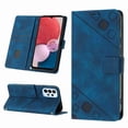 thumbnail image 2 of Nalacover Wallet Case for Samsung Galaxy A13 5G, Skin-Friendly PU Leather Shoulder Strap Lanyard Crossbody Magnetic Clasp Flip Folio Cover with Card Slots Holder Kickstand Shockproof Case, Blue, 2 of 9