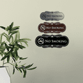 thumbnail image 4 of Designer No Smoking Sign(Red/Yellow) - Small, 4 of 6