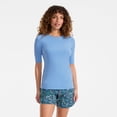 thumbnail image 4 of Lands' End Women's SunShade UPF 50 Elbow Sleeve Rash Guard Swim Tee, 4 of 6