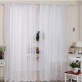 thumbnail image 3 of 2 Pcs Panneaux de Rideaux en Filet Transparent Modernes à Œillets Unis Filtrant pour Chambre Salon Maison, 3 of 5