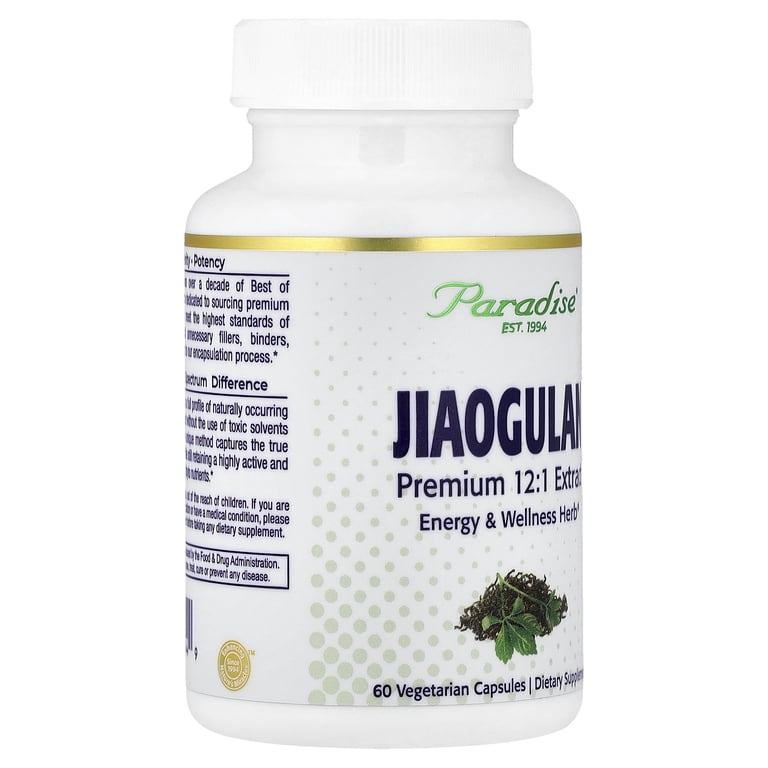 jiaogulan glutathione Tea (Gynostemma Pentaphyllum) by Majestic Herbs | Organically Grown Loose Leaf Tea | Caffeine-Free It is a powerful adaptogen Paradise Herbs - Jiaogulan -