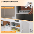 thumbnail image 3 of BeesClover Study Desk and Chair Set, Learning Desk for Kids - Features Bulletin Board, Keyboard Drawer, Open Shelves and Storage Space- Perfect for Children Ages 3-8, 3 of 8