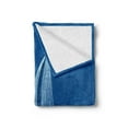 thumbnail image 2 of Sailboat Nautical Soft Flannel Fleece Throw Blanket, Night Sea View Sail Boat in Moonlight Wavy Nautical Ship Illustration, Cozy Plush for Indoor and Outdoor Use, 60" x 80", Violet Blue, by Ambesonne, 2 of 5