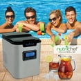thumbnail image 6 of NutriChef PICEM62 - Countertop Ice Maker - Portable Kitchen Ice Cube Machine, Stainless Steel (3 Sizes of Ice Cubes), 6 of 9
