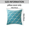 thumbnail image 6 of Unique Bargains 2 Packs Modern Geometric Throw Pillow Cover Blue 18" x 18", 6 of 6