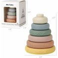 thumbnail image 2 of Baby Squeeze Nesting Toys Silicone Stacking Rings Stacker Soft Building Circle, 2 of 2