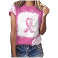 thumbnail image 1 of Blusa de Día Con Lazo Para Mujer, Camiseta de Manga Corta Con Cuello en V Informal A La Moda Odeerbi  ODB169175, 1 of 5