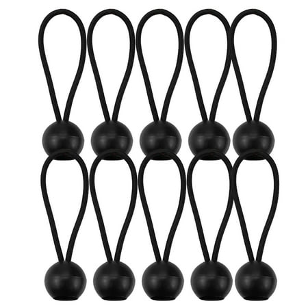 

Ball Bungee Cords | Elastic Durable Bungee Cord with Balls | 10 PCS Heavy-Duty UV-Resistant Bungie Cord Bungee Straps for Camping Shelter Cargo Tent Poles