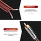 thumbnail image 4 of RCA Speaker Cable Bare Wire Speaker Wire to RCA Plug,Replace RCA Plug, 4 of 5