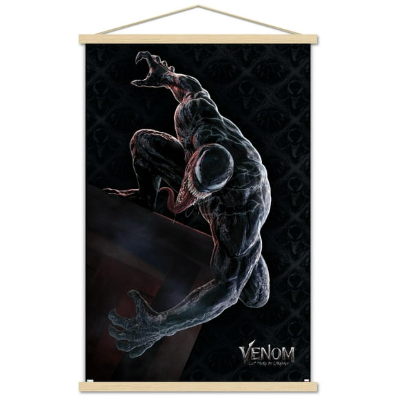 Marvel Venom: Let There be Carnage - Roof Wall Poster with Wooden Magnetic Frame, 22.375" x 34"