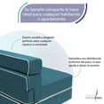 thumbnail image 4 of Sofá Cama Plegable - Queen Size - Verde Petróleo Home Memory Foam SOFA CAMA COZY, 4 of 11