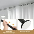 thumbnail image 4 of Uxcell 24-31 Inch Black Telescopic Curtain Rods, Adjustable Stainless Steel Shower Curtain Rod for Bathroom Bedroom, 4 of 5