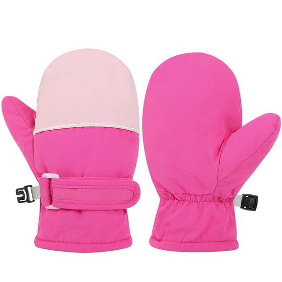 TBWNWG Toddler Ski Mittens Winter Gloves for Boys Girls Warm Outdoor Play,Size 2-4 Years