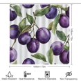 thumbnail image 2 of Watercolor Purple Plums Shower Curtain 4 Piece Set Bathroom Sets with Curtain Rug Toilet Cover And U Shaped Mat Vintage Purple Plum Art Print Waterproof Shower Curtain for Bathtub Decor, 2 of 8