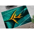 thumbnail image 2 of Tropical Rug, Office Decor Rugs, Decorative Rugs, Botanical Rug, Large Rugs, Flower Rugs, Tropical Flower Rugs, Easy To Clean Rug, 2.6'x9.2' - 80x280 cm, 2 of 8