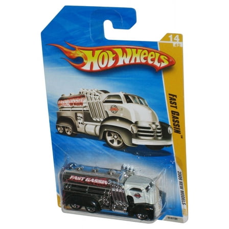 Hot Wheels 2009 New Models Silver & White Fast Gassin Toy Truck 14/190