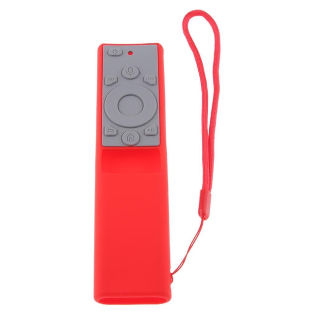 Casa de Contro Remoto Funda de Silicona de Protección con Cuerdnti-Pérdiddecuado para 01265A TV Rojo + gris Sunnimix Funda de silicona con cubierta remota