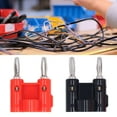 thumbnail image 3 of Banana Plug Set,  Electrical Conductivity Safe Working Brass Firm Connection 4mm Bananas Connector Kit  for Speaker, 3 of 8