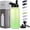 Green Gradient, variant on 32 oz Insulated Stainless Steel Water Bottle with Straw and Spout Lid, Vacuum Insulated, Leakproof, Reusable for Travel, Camping, Cycling (4-Pack, White)