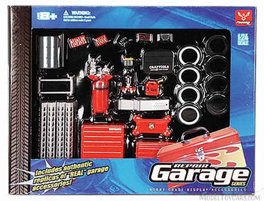 Repair Garage Series - Phoenix Garage Diorama Accessory Set 18420 - 1/24  scale diecast car diorama accessory