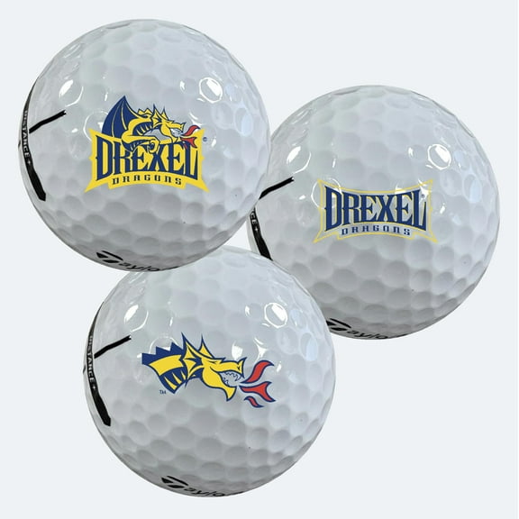 Drexel University Dragons Logo Edition Taylormade Distance  Golf Balls 12-Pack (Dozen)