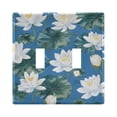 thumbnail image 2 of 3 Gang Light Switch Cover Plate Lily Flower in Water Wall Plate Decorate Electrical Outlet Cover Plates 4.56”x4.48”, 2 of 8