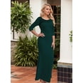 thumbnail image 4 of Vestido formal de verano LALACAT Mermaid Lace Green para mujer, 4 of 7