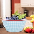 thumbnail image 1 of Beautiful Large Food Bowl Soup Salad Container Kitchen Tableware for Household Commercial UseLight Blue Dot, 1 of 1