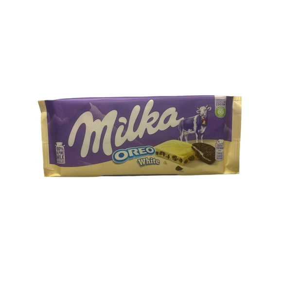 MILKA Oreo White Chocolate Bar 100G - U.K Edition