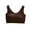 Womens Bras Coffee, variant on Sports Bras for Women Plus Size M-5X Pullover Wirefree Push Up Bralettes Ladies Casual Solid Color Breathable Full-Coverage Workout Underwear Bra
