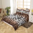 thumbnail image 2 of Erosebridal Cheetah Print Duvet Cover Full,Leopard Bedding Set for Adult,Romantic Brown Black Leopard Print Comforter Cover,Bed Sets with 2 Pillowcases Bedroom Decor, 2 of 5