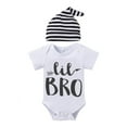 thumbnail image 5 of BULLPIANO Infant Baby Boys Summer Outfits Short Sleeve Romper Pants Set for 0-18 Months Baby Boys Clothing, 5 of 10
