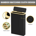 thumbnail image 3 of SpaceAid Extra Large Toilet Paper Storage with Lid, Slim Basket Holder, Black, 3 of 7