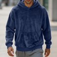 thumbnail image 2 of HOMADLES Men's Fleece Lined Hoodies for Men Winter Warm Long Sleeve Pullover Hoodie Loose Fit Casual Hoodies Sweatshirt Navy Size 3XL, 2 of 8