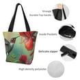 thumbnail image 4 of Balery Hummingbird Floral Paradise Bolsa de Hombro con Diseño, Bolsa Grande y Duradera, Bolsa Versátil para Compras, 4 of 6
