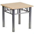 thumbnail image 1 of Bowery Hill Table d'Appoint en Stratifié avec Cadre en Acier Argenté Naturel, 1 of 7