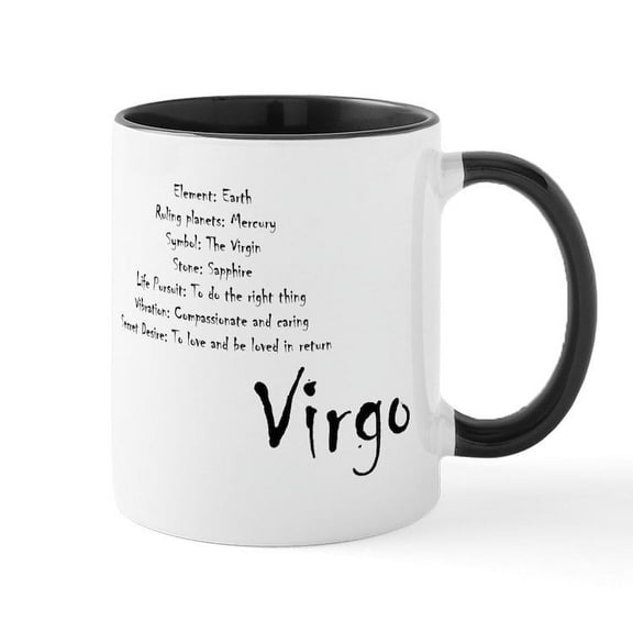 CafePress - Virgo Traits - 11 oz Ceramic Mug - Novelty Coffee Tea Cup