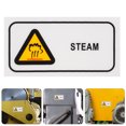 thumbnail image 2 of High Temperature Steam Warning Sign Caution Hot Surface Sticker for Industrial Equipment 1 Set Waterproof All English Label for Safety, 2 of 9