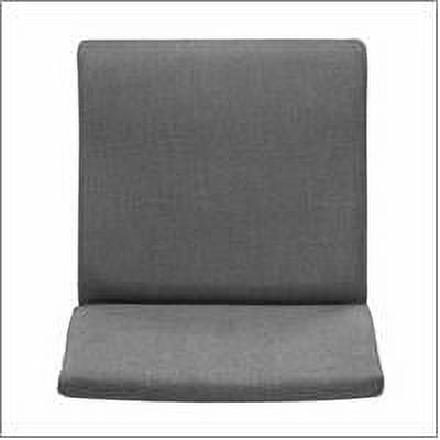 Noble House Roosevelt Dark Grey Fabric and Walnut Wood Dining Set